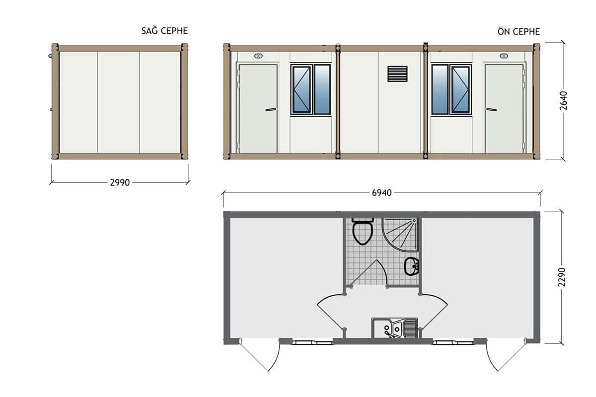 K3006 - Sandviç Konteyner 300x700cm