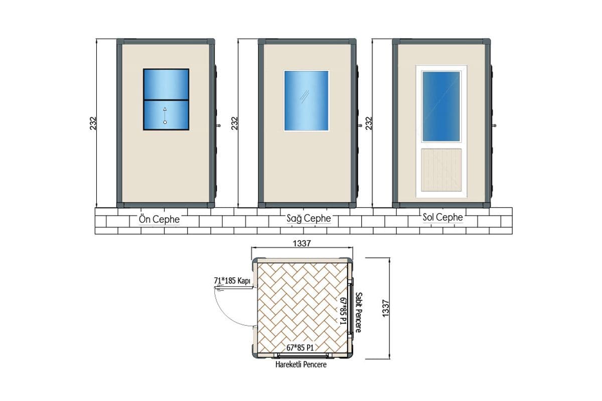 Panel Kabin 135x210cm