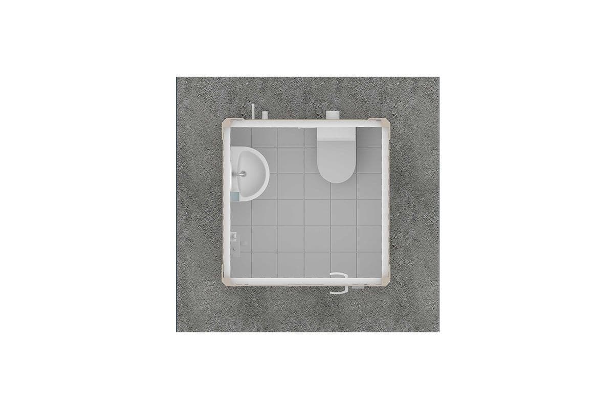 Panel Kabin WC Duş 135x135cm