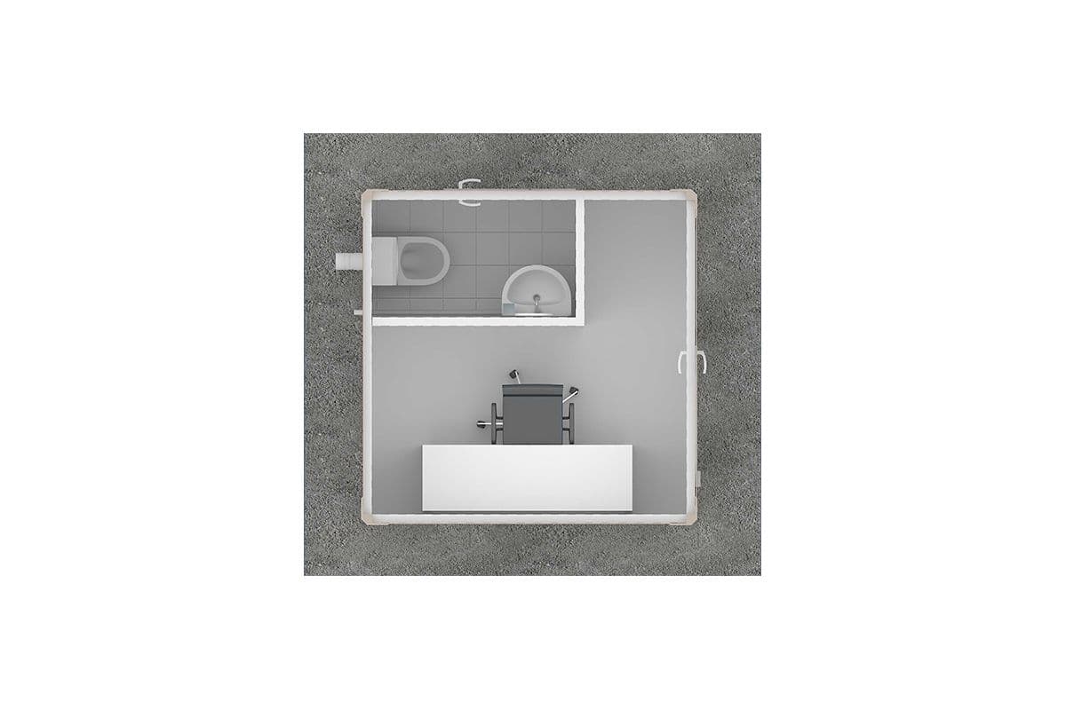 Panel Kabin WC Güvenlik 210x210cm
