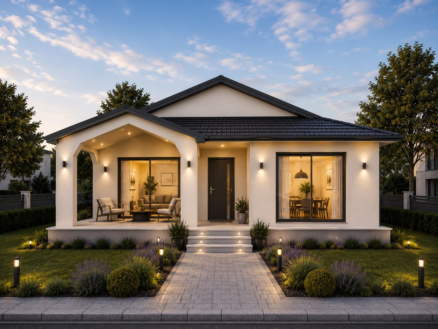 90 m² Tek Kat Çelik Ev